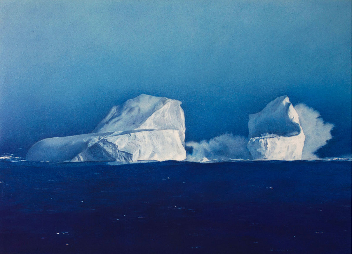 CONTACT Pigment pur en poudre et crayon sur papier, 100 X 70 cm, 2020