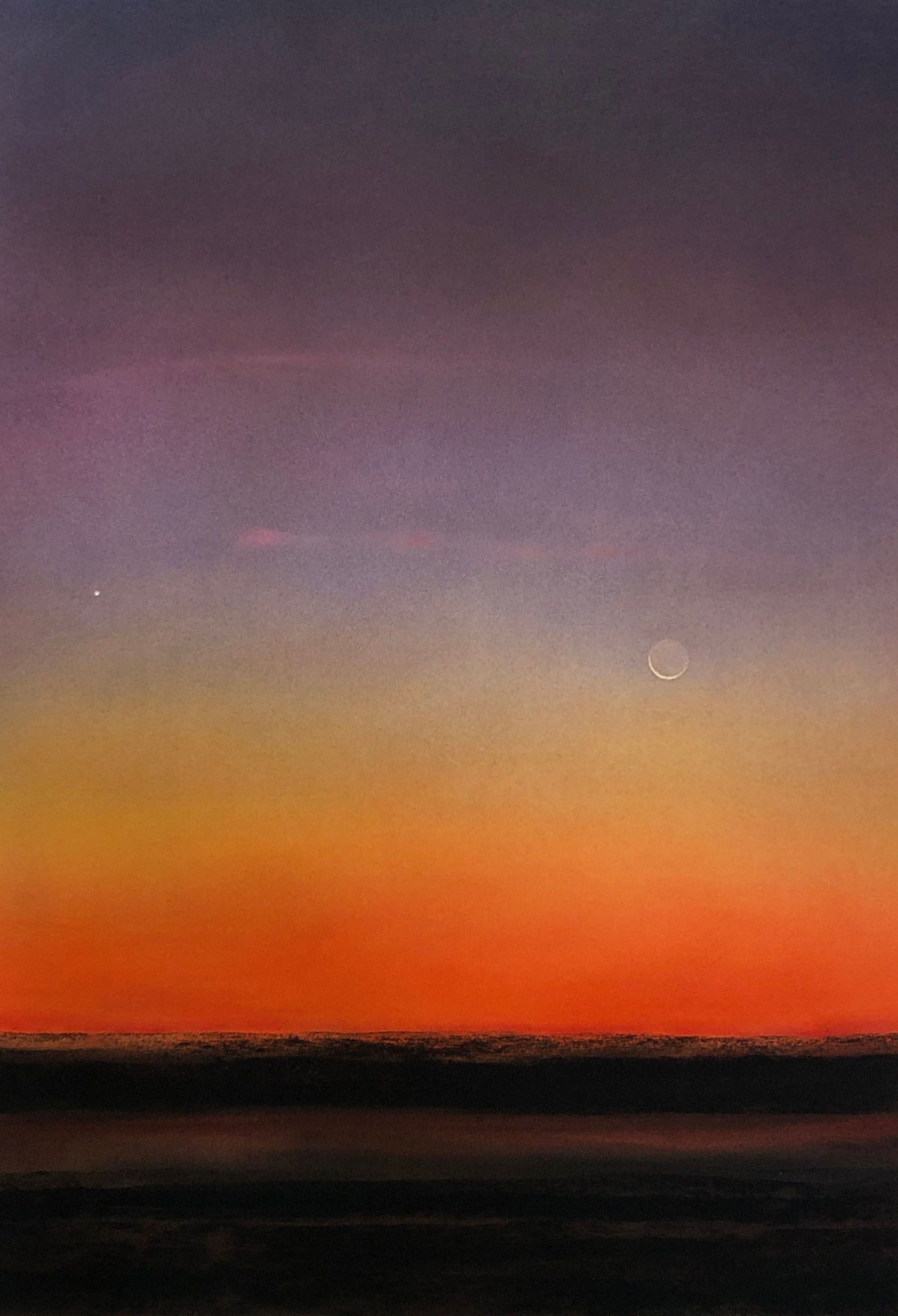 CONJONCTION Pigment sur papier, 100 X 70 cm, 2023