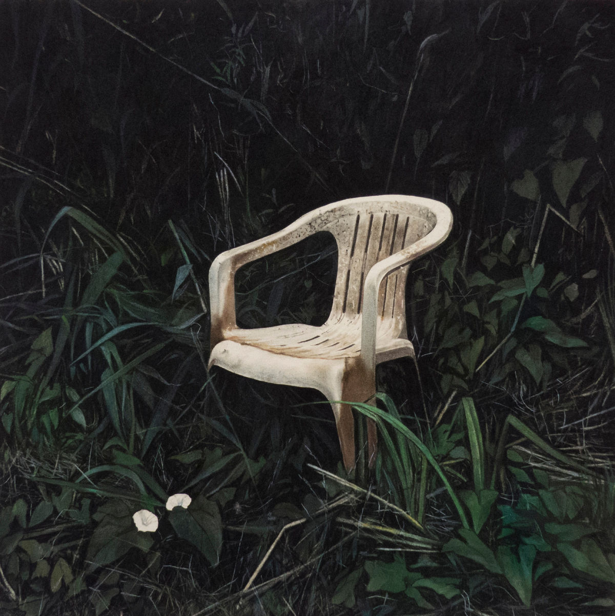 CHAISE Pigment pur en poudre et crayon sur papier, 70 X 70 cm, 2021